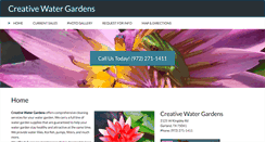 Desktop Screenshot of creativewatergardens.net